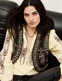 ba&sh Gilet Fosca - Black - 38