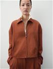 Mango Linen-Blend Jacket With Pockets - Brown - XL