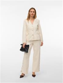 Vero Moda Vmleva Ls String Ecru Dnm Jacket - Cream - XL