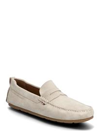 Tommy Hilfiger Core Hilfiegr Suede Driver - Cream - 45