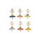 Small Foot Wooden Top with String Display – kuva 1