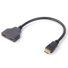 MicroConnect HDMI Y-Splitter Cable -adapteri, Musta