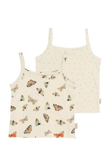Petit Piao Ppstar Girls Undershirt 2-Pack - Pink - 122
