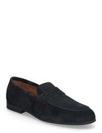 Tommy Hilfiger Flexible Slim Suede Loafer - Navy - 46