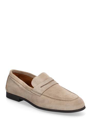 Tommy Hilfiger Flexible Slim Suede Loafer - Navy - 46
