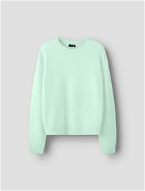 LMTD Nlfbynt Ls Short Knit - Green - 170-176