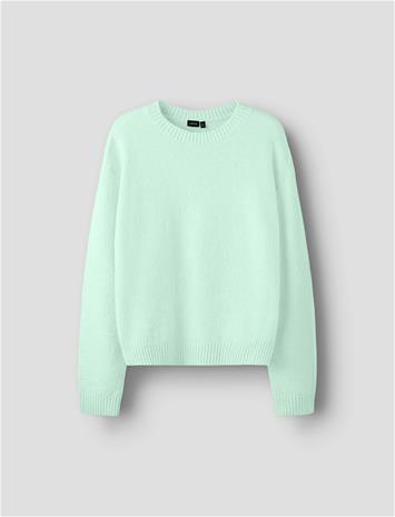 LMTD Nlfbynt Ls Short Knit - Green - 170-176