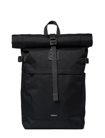 SANDQVIST SANDQVIST Icon Rolltop Backpack M - Black - ONE SIZE