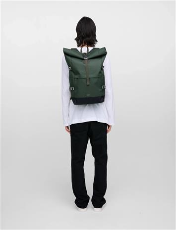 SANDQVIST Icon Rolltop Backpack L - Khaki green - ONE SIZE
