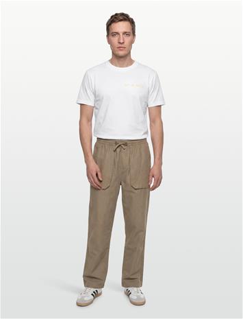 Lyle & Scott Linen Trousers - Beige - XXL
