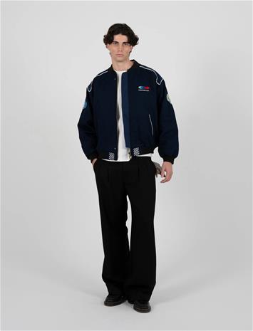Prohibited Racetrack Jacket Blue - Navy - XL