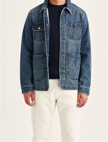Morris Denim Shirt Jacket - Blue - XL