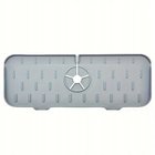 Silikoni Sink Drain Mat alla keittiön pesuallas hana vaaleanharmaa