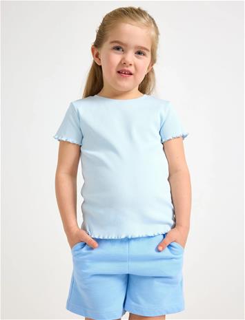 Lindex Ribbed Top - Purple - 140