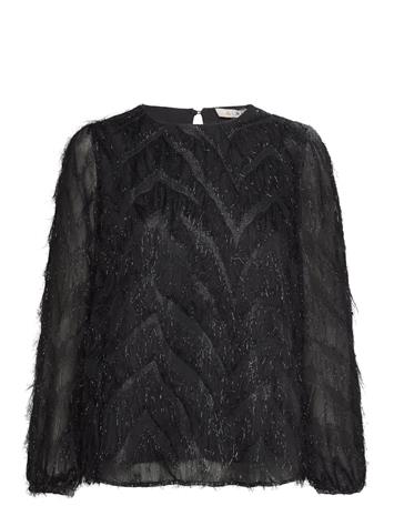 A-View Elini Blouse Tops Blouses Long-sleeved Black A-View
