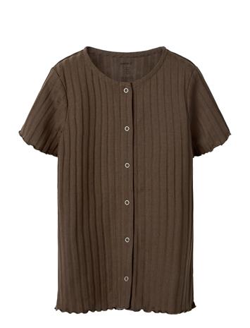 name it Nkfjenna Ss Slim Card - Brown - 146-152