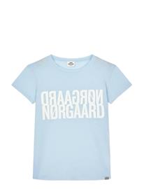 Mads Nørgaard Single Cotton Tuvina Tee - Blue - 176