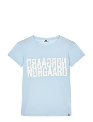 Mads Nørgaard Single Cotton Tuvina Tee - Blue - 176