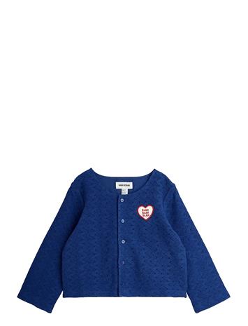 Mini Rodini Lace Patch Cardigan - Blue - 140/146