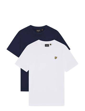 Lyle & Scott 2-Pack Plain T-Shirt - White - 170-176