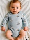 The New Tnsbtopper L_S Rib Body - Blue - 92