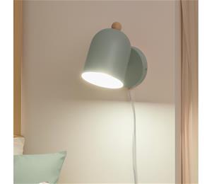 Brilagi - Seinään asennettava kohdevalaisin GALLION 1xE27/15W/230V vihreä