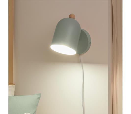 Brilagi - Seinään asennettava kohdevalaisin GALLION 1xE27/15W/230V vihreä