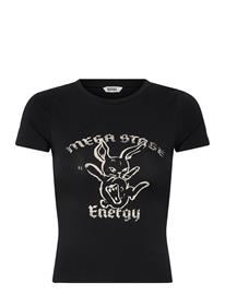 Monki Tight Mini T-Shirt - Black - XL