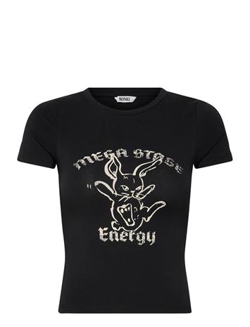Monki Tight Mini T-Shirt - Black - XL