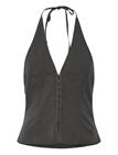 Weekday Clean Halterneck Top - Grey - 42