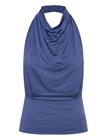 Weekday Draped Halter Top - Blue - XL