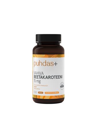 Puhdas+ Vahva Beetakaroteeni 15 mg ravintolisä