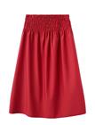 Mango Lyocell Skirt With Ruched Waist - Red - XS