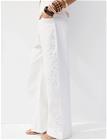 Mango Embroidered Cut-Out Balloon Jeans - White - 44