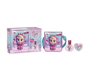 Bruny Cry Babies -Setti Tytöille: Eau De Toilette Edt, 50 Ml + Luomiväri + Käsilaukku