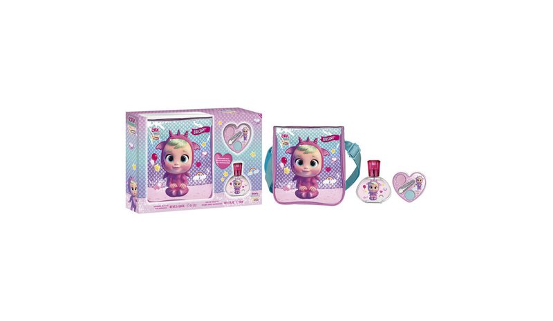 Bruny Cry Babies -Setti Tytöille: Eau De Toilette Edt, 50 Ml + Luomiväri + Käsilaukku