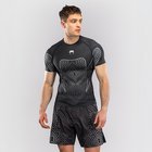 Venum Midnight Fury Lyhythihainen Rashguard Musta Harmaa Hopea