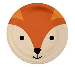Pahvilautaset, Kettu, 22cm, 8kpl