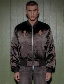 HAN Kjøbenhavn Champions Satin Bomber Jacket - Grey - XL