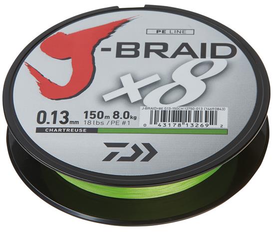DAIWA J-BRAID X8 0.18-150M CH KUITUSIIMA