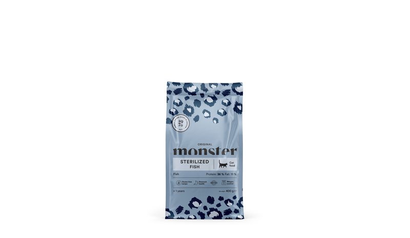 Monster Cat Original Sterilized Fish 400 g