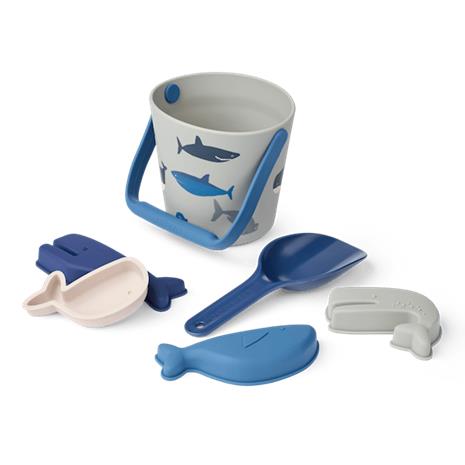 LIEWOOD Gilma Hiekkalelusetti, Shark/Dove Blue