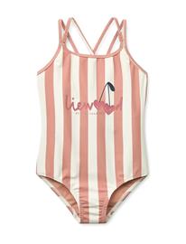 Liewood Suna Stripe Swimsuit - Pink - 140