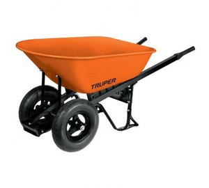 Kottikärryt Truper CAR-82, metalli, musta/oranssi, 118 l