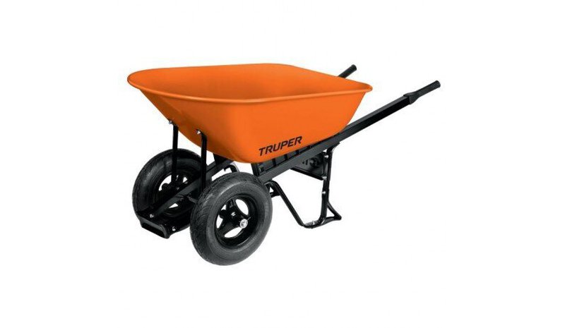 Kottikärryt Truper CAR-82, metalli, musta/oranssi, 118 l