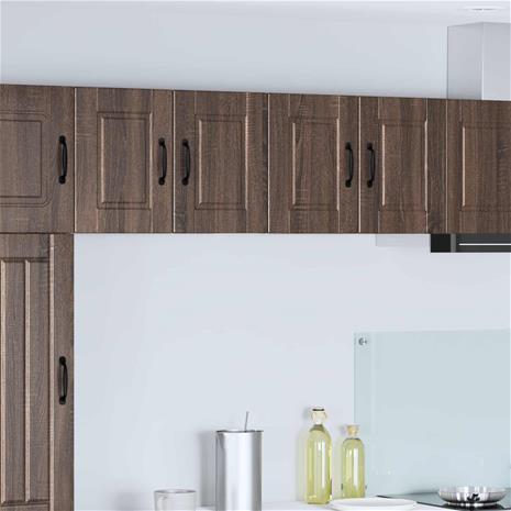 vidaXL Seinäkaappi 2 pcs Ruskea tammi 60 x 31 x 40 cm Tekninen puu
