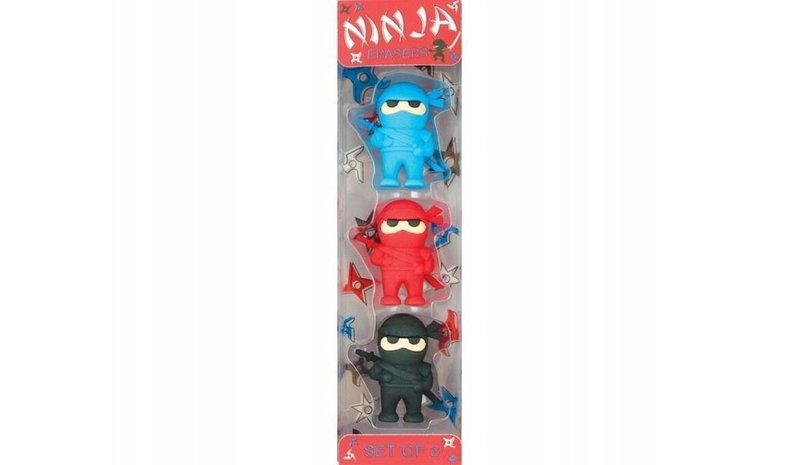 Pyyhkimet ninja - 3 värin sarja