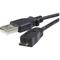 Pro USB-A <-> USB Micro-B - 1.8m - Musta – kuva 1