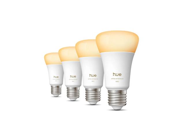 Philips Hue LED-älylamppu, White ambiance, E27, 810 lm, 4-pack – kuva 8/8