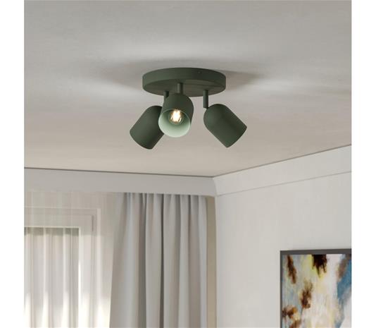 Eglo 44134 - Kohdevalaisin TILSTON 3xE14/40W/230V vihreä
